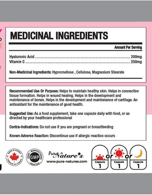 
                  
                    Hyaluronic Acid | Healthy Beauty | 200mg - PNC Pure Natures Canada
                  
                