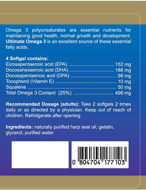 
                  
                    Ultimate Omega 3 | Seal Oil | 500mg - PNC Pure Natures Canada
                  
                